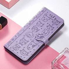Handytasche Stand Schutzhülle Flip Leder Hülle Modisch Muster H12 für Apple iPhone 14 Violett
