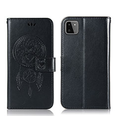 Handytasche Stand Schutzhülle Flip Leder Hülle Modisch Muster JX1 für Samsung Galaxy F42 5G Schwarz