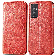 Handytasche Stand Schutzhülle Flip Leder Hülle Modisch Muster S01D für Samsung Galaxy A34 5G Rot