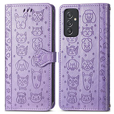 Handytasche Stand Schutzhülle Flip Leder Hülle Modisch Muster S03D für Samsung Galaxy A05s Violett