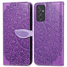 Handytasche Stand Schutzhülle Flip Leder Hülle Modisch Muster S04D für Samsung Galaxy A05s Violett