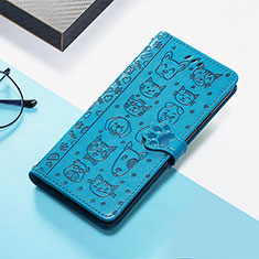 Handytasche Stand Schutzhülle Flip Leder Hülle Modisch Muster S05D für Huawei Honor 80 Pro Flat 5G Blau