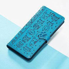 Handytasche Stand Schutzhülle Flip Leder Hülle Modisch Muster S05D für Huawei Honor Magic3 5G Blau