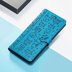 Handytasche Stand Schutzhülle Flip Leder Hülle Modisch Muster S05D für Huawei Honor Magic5 5G Blau