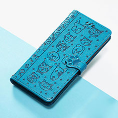 Handytasche Stand Schutzhülle Flip Leder Hülle Modisch Muster S05D für Huawei Nova 9 Blau