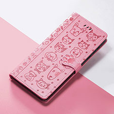 Handytasche Stand Schutzhülle Flip Leder Hülle Modisch Muster S05D für Sony Xperia 1 V Rosa