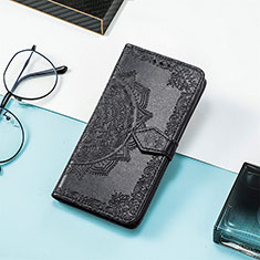 Handytasche Stand Schutzhülle Flip Leder Hülle Modisch Muster S05D für Xiaomi Redmi 11A 4G Schwarz