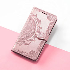 Handytasche Stand Schutzhülle Flip Leder Hülle Modisch Muster S07D für Huawei Honor 70 5G Rosegold