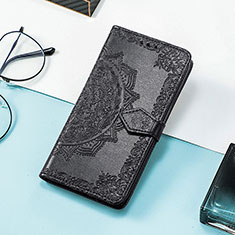 Handytasche Stand Schutzhülle Flip Leder Hülle Modisch Muster S07D für Huawei Honor 80 Pro Flat 5G Schwarz