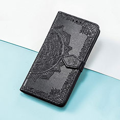 Handytasche Stand Schutzhülle Flip Leder Hülle Modisch Muster S07D für Huawei Honor Magic3 5G Schwarz