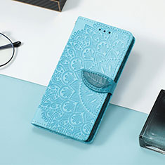 Handytasche Stand Schutzhülle Flip Leder Hülle Modisch Muster S08D für Huawei Honor 60 5G Blau