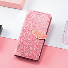 Handytasche Stand Schutzhülle Flip Leder Hülle Modisch Muster S08D für Huawei Honor 60 SE 5G Rosegold