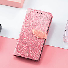 Handytasche Stand Schutzhülle Flip Leder Hülle Modisch Muster S08D für Huawei Honor X8 4G Rosegold