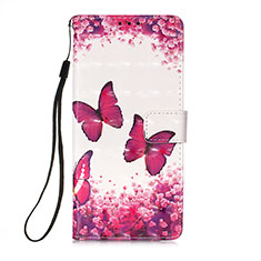 Handytasche Stand Schutzhülle Flip Leder Hülle Modisch Muster Y02B für Apple iPhone 14 Plus Pink