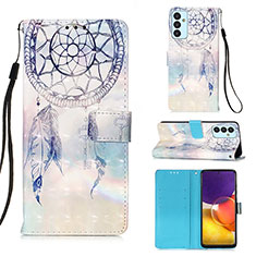 Handytasche Stand Schutzhülle Flip Leder Hülle Modisch Muster Y03B für Samsung Galaxy A05s Hellblau