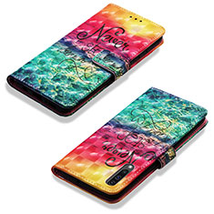 Handytasche Stand Schutzhülle Flip Leder Hülle Modisch Muster Y03B für Samsung Galaxy A50 Rot