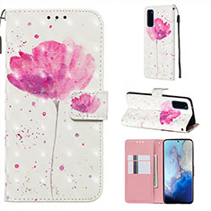 Handytasche Stand Schutzhülle Flip Leder Hülle Modisch Muster Y03B für Samsung Galaxy S20 5G Rosa