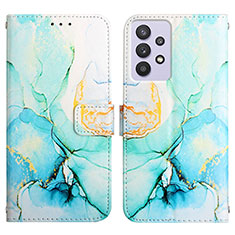 Handytasche Stand Schutzhülle Flip Leder Hülle Modisch Muster Y04B für Samsung Galaxy A72 4G Grün