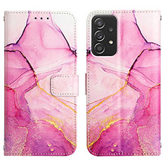 Handytasche Stand Schutzhülle Flip Leder Hülle Modisch Muster Y04B für Samsung Galaxy A73 5G Pink