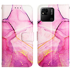 Handytasche Stand Schutzhülle Flip Leder Hülle Modisch Muster Y04B für Xiaomi POCO C3 Pink