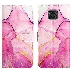 Handytasche Stand Schutzhülle Flip Leder Hülle Modisch Muster Y04B für Xiaomi Poco M2 Pro Pink