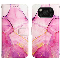 Handytasche Stand Schutzhülle Flip Leder Hülle Modisch Muster Y04B für Xiaomi Poco X3 Pro Pink