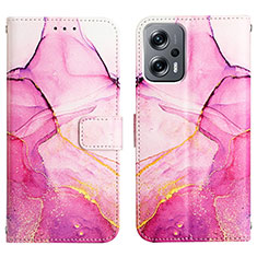 Handytasche Stand Schutzhülle Flip Leder Hülle Modisch Muster Y04B für Xiaomi Poco X4 GT 5G Pink