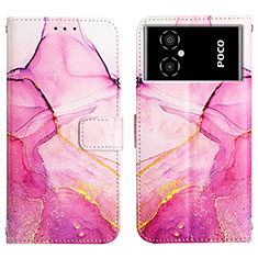 Handytasche Stand Schutzhülle Flip Leder Hülle Modisch Muster Y04B für Xiaomi Redmi Note 11R 5G Pink