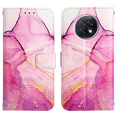 Handytasche Stand Schutzhülle Flip Leder Hülle Modisch Muster Y04B für Xiaomi Redmi Note 9T 5G Pink