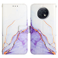 Handytasche Stand Schutzhülle Flip Leder Hülle Modisch Muster Y04B für Xiaomi Redmi Note 9T 5G Violett