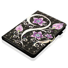 Handytasche Stand Schutzhülle Flip Leder Hülle Modisch Muster Y06B für Apple iPad Mini 4 Schwarz