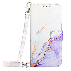 Handytasche Stand Schutzhülle Flip Leder Hülle Modisch Muster YB1 für Samsung Galaxy A34 5G Violett