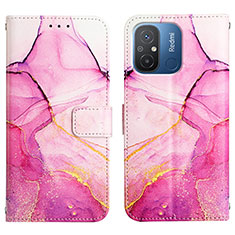Handytasche Stand Schutzhülle Flip Leder Hülle Modisch Muster YB1 für Xiaomi Redmi 11A 4G Pink