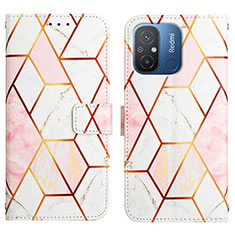 Handytasche Stand Schutzhülle Flip Leder Hülle Modisch Muster YB1 für Xiaomi Redmi 12C 4G Weiß