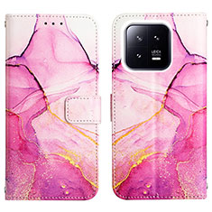 Handytasche Stand Schutzhülle Flip Leder Hülle Modisch Muster YB4 für Xiaomi Mi 13 5G Pink
