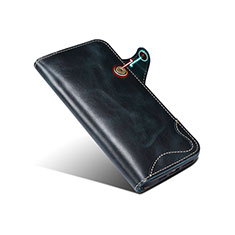 Handytasche Stand Schutzhülle Flip Leder Hülle MT5 für Apple iPhone 14 Pro Blau