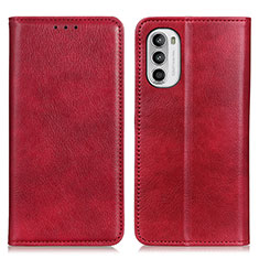 Handytasche Stand Schutzhülle Flip Leder Hülle N01P für Motorola Moto Edge (2022) 5G Rot