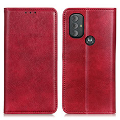 Handytasche Stand Schutzhülle Flip Leder Hülle N01P für Motorola Moto G Power (2022) Rot