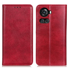 Handytasche Stand Schutzhülle Flip Leder Hülle N01P für OnePlus 10R 5G Rot