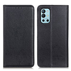 Handytasche Stand Schutzhülle Flip Leder Hülle N01P für OnePlus 9R 5G Schwarz