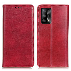 Handytasche Stand Schutzhülle Flip Leder Hülle N01P für Oppo F19s Rot