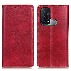 Handytasche Stand Schutzhülle Flip Leder Hülle N01P für Oppo Reno5 A Rot