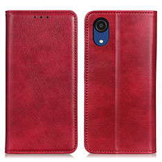 Handytasche Stand Schutzhülle Flip Leder Hülle N01P für Samsung Galaxy A03 Core Rot