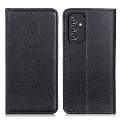 Handytasche Stand Schutzhülle Flip Leder Hülle N01P für Samsung Galaxy A15 4G Schwarz