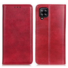 Handytasche Stand Schutzhülle Flip Leder Hülle N01P für Samsung Galaxy A22 4G Rot