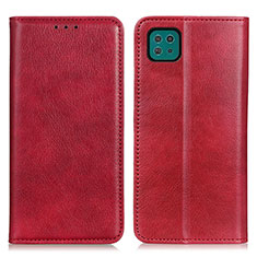 Handytasche Stand Schutzhülle Flip Leder Hülle N01P für Samsung Galaxy A22 5G Rot