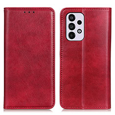 Handytasche Stand Schutzhülle Flip Leder Hülle N01P für Samsung Galaxy A33 5G Rot