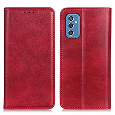 Handytasche Stand Schutzhülle Flip Leder Hülle N01P für Samsung Galaxy M52 5G Rot