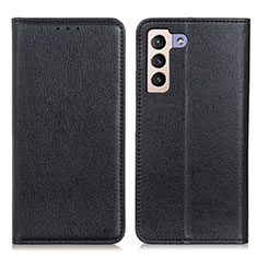 Handytasche Stand Schutzhülle Flip Leder Hülle N01P für Samsung Galaxy S21 FE 5G Schwarz