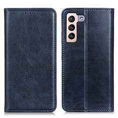 Handytasche Stand Schutzhülle Flip Leder Hülle N01P für Samsung Galaxy S22 Plus 5G Blau